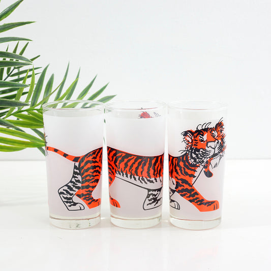 SOLD - Mid Century Esso Tiger Glasses