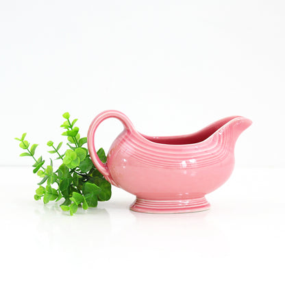 SOLD - Vintage Fiestaware Pink Rose Gravy Pitcher