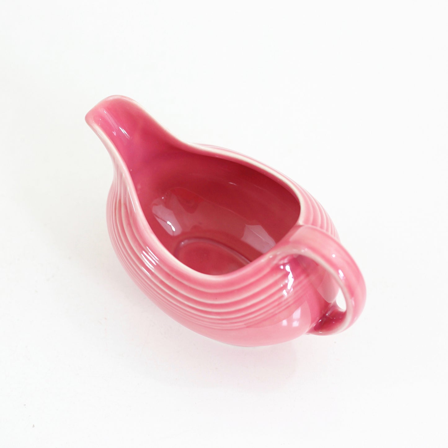 SOLD - Vintage Fiestaware Pink Rose Gravy Pitcher