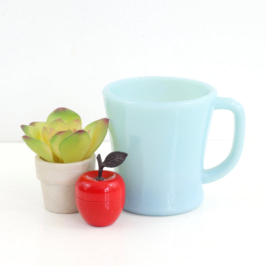 SOLD - Rare Mid Century Delphite Blue Fire King Mug