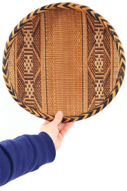 SOLD - Vintage Woven Basket Tray