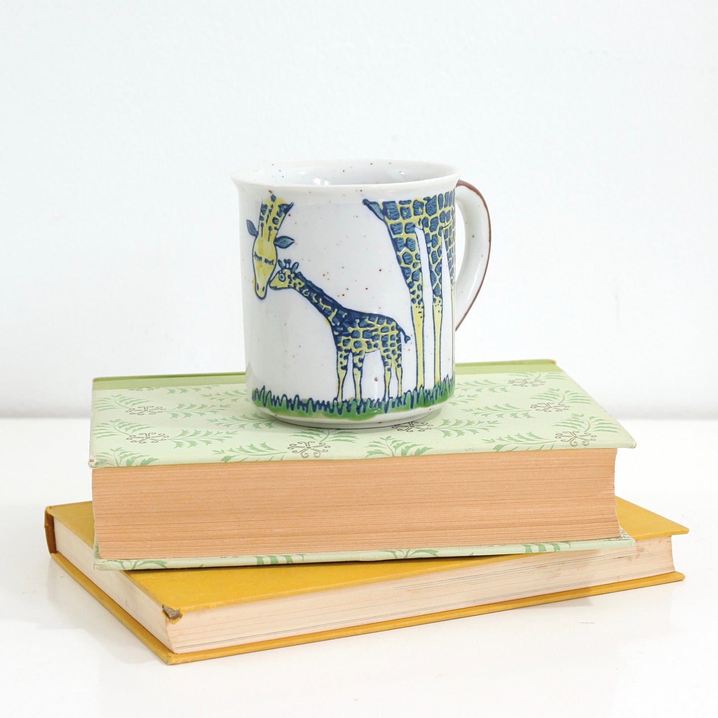 SOLD - Vintage Stoneware Giraffe Mug