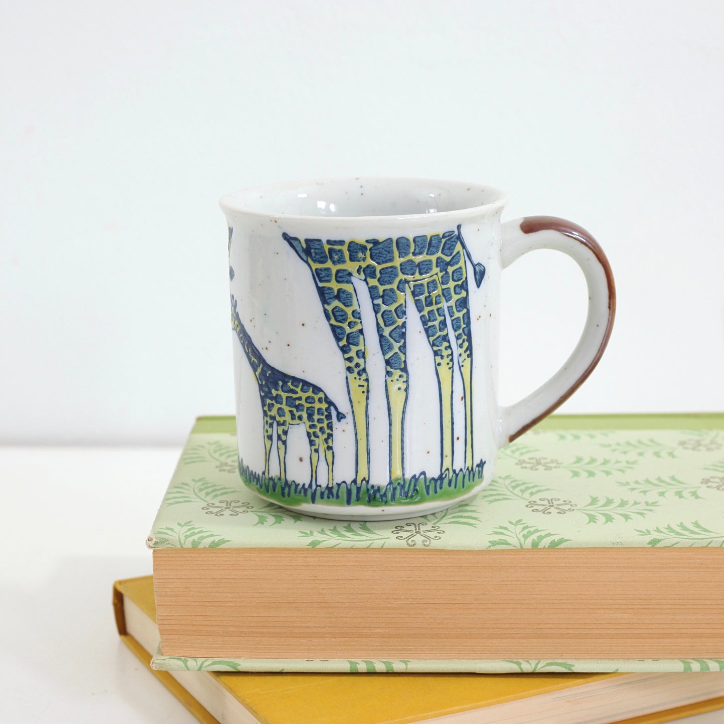 SOLD - Vintage Stoneware Giraffe Mug