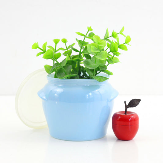 SOLD - Vintage Sky Blue Glasbake Jar