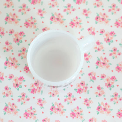 SOLD - Vintage 'Mom' Milk Glass Mug