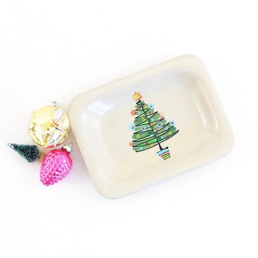 SOLD - Rare Vintage 1950s Glidden Christmas Tree Dish
