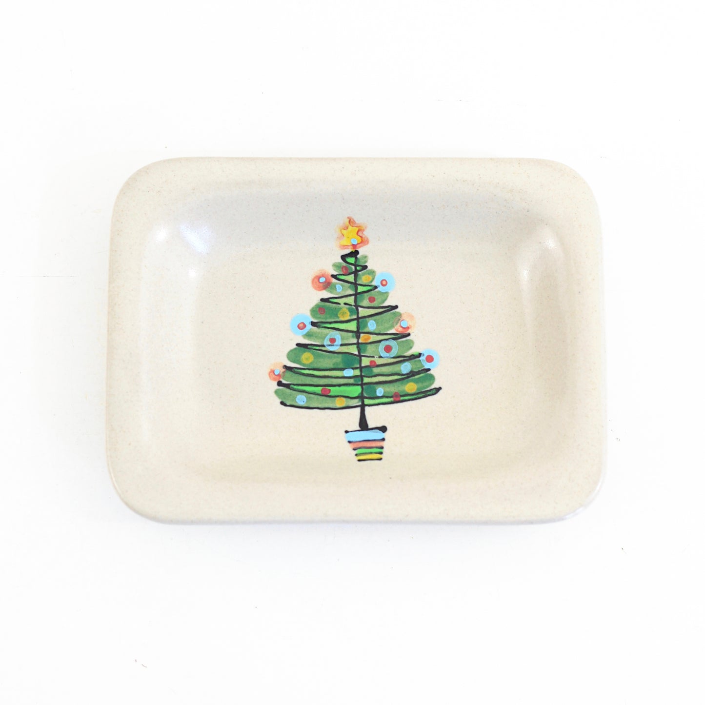 SOLD - Rare Vintage 1950s Glidden Christmas Tree Dish