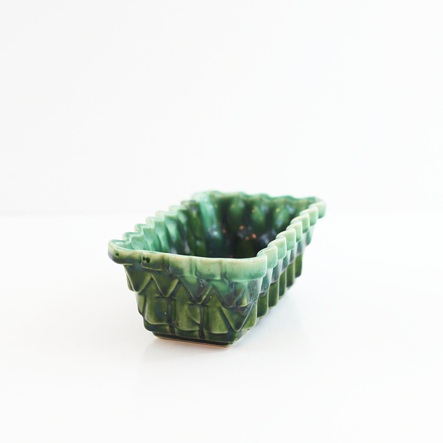SOLD - Vintage Green Ombre Upco Planter