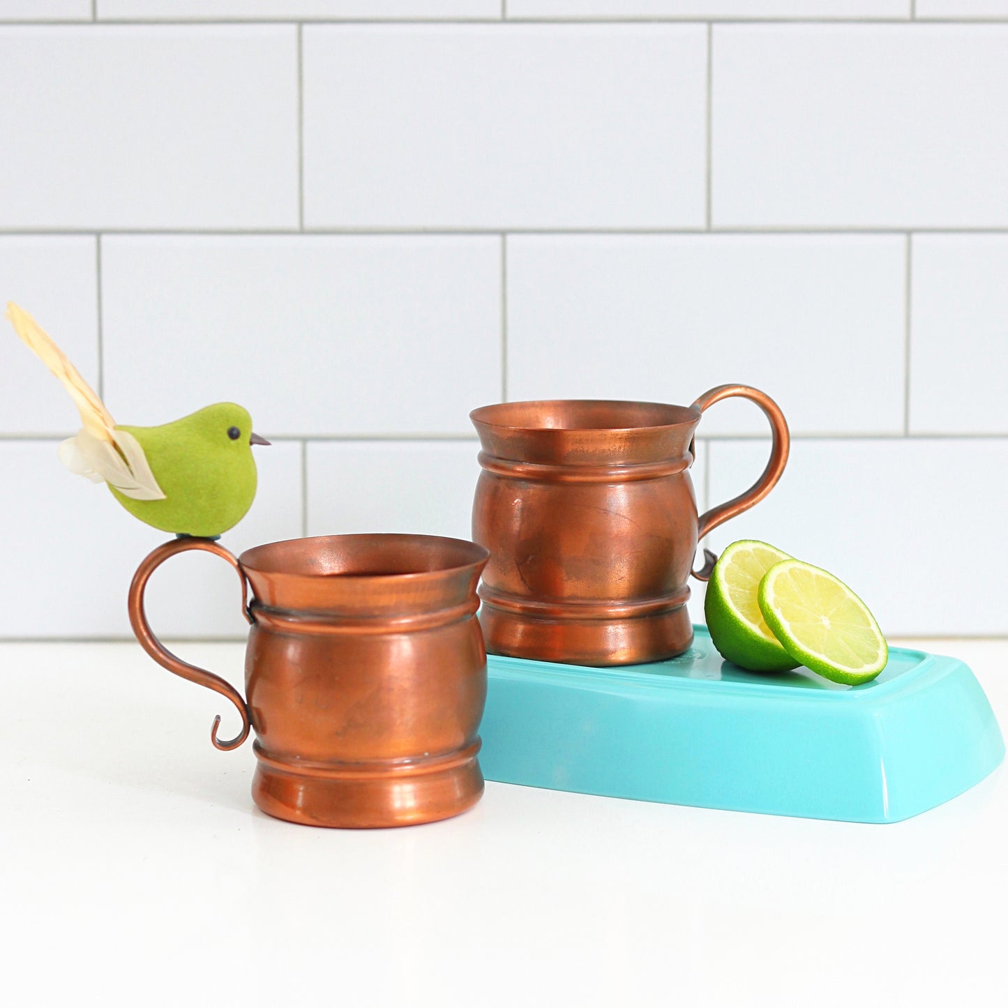 SOLD - Vintage Copper Moscow Mule Mugs