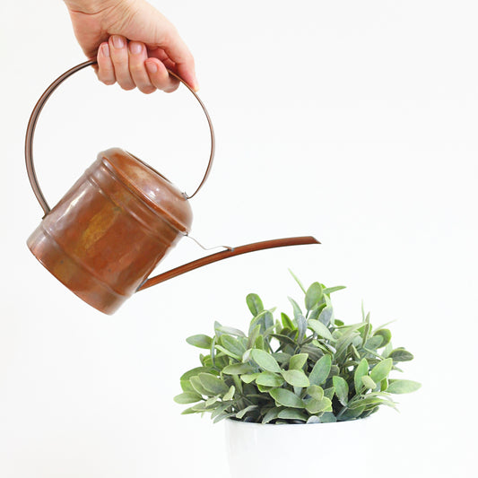 SOLD - Vintage Hammered Copper Watering Can