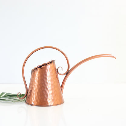 SOLD - Vintage Hammered Copper Watering Can