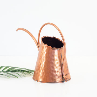 SOLD - Vintage Hammered Copper Watering Can