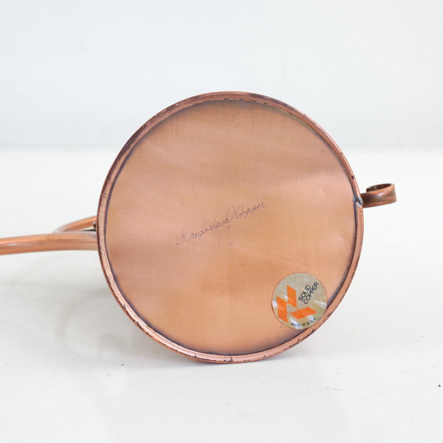 SOLD - Vintage Hammered Copper Watering Can