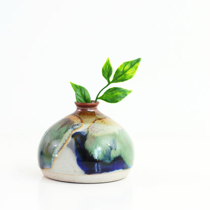 SOLD - Studio Pottery Drip Glaze Vase