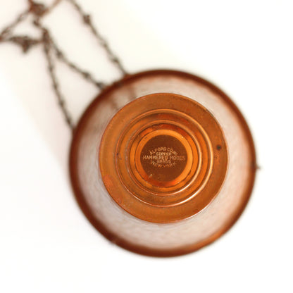 SOLD - Vintage Hammered Copper Hanging Planters by Alford Co