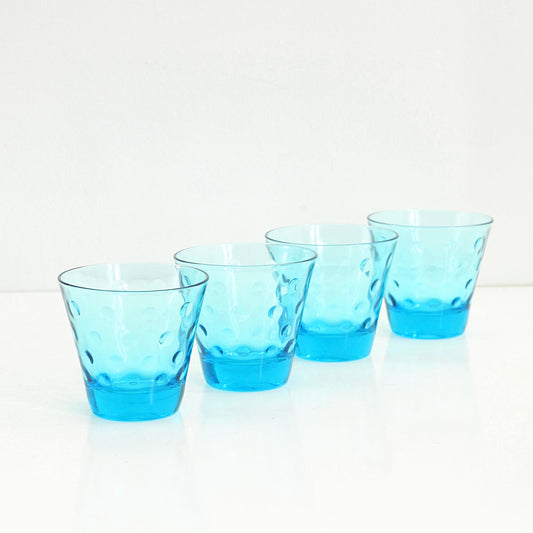 SOLD - Mid Century Modern Capri Polka Dot Glasses by Hazel Atlas