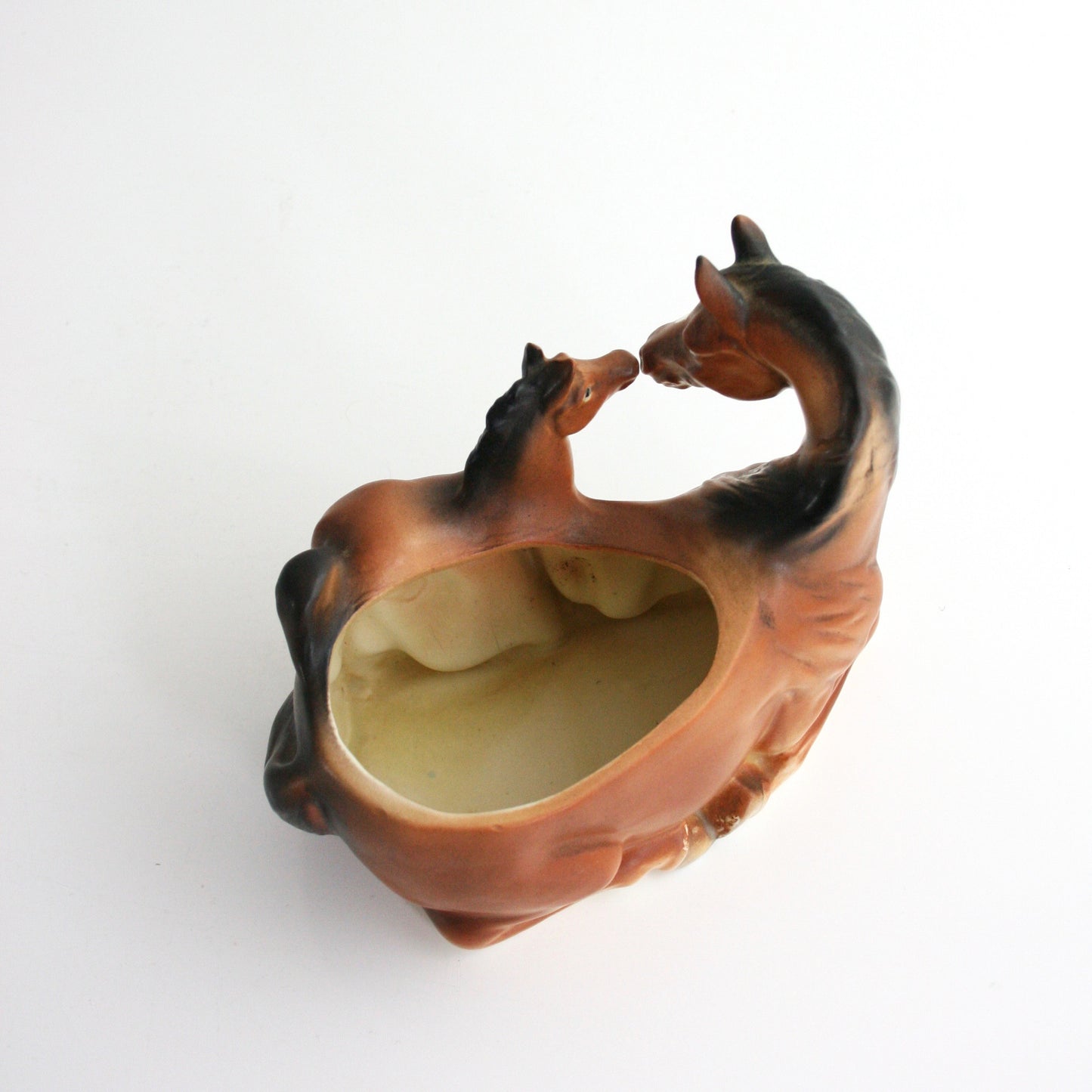 SOLD - Vintage Ceramic Horse Planter  / Brinn's of Pittsburgh Figural Plant Pot