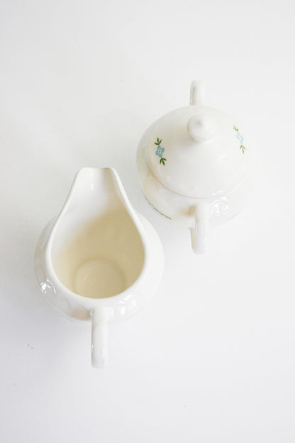 SOLD - Vintage Dolly Madison Cream and Sugar Set by Knowles / Mid Century Serving