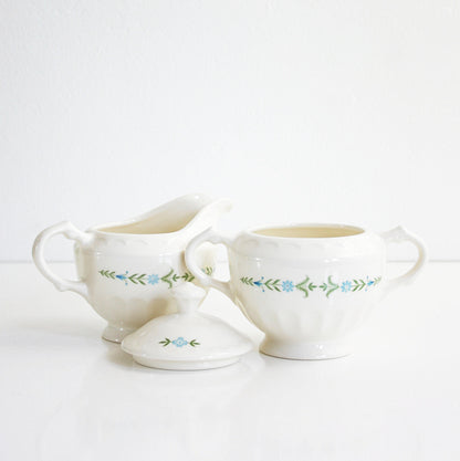 SOLD - Vintage Dolly Madison Cream and Sugar Set by Knowles / Mid Century Serving