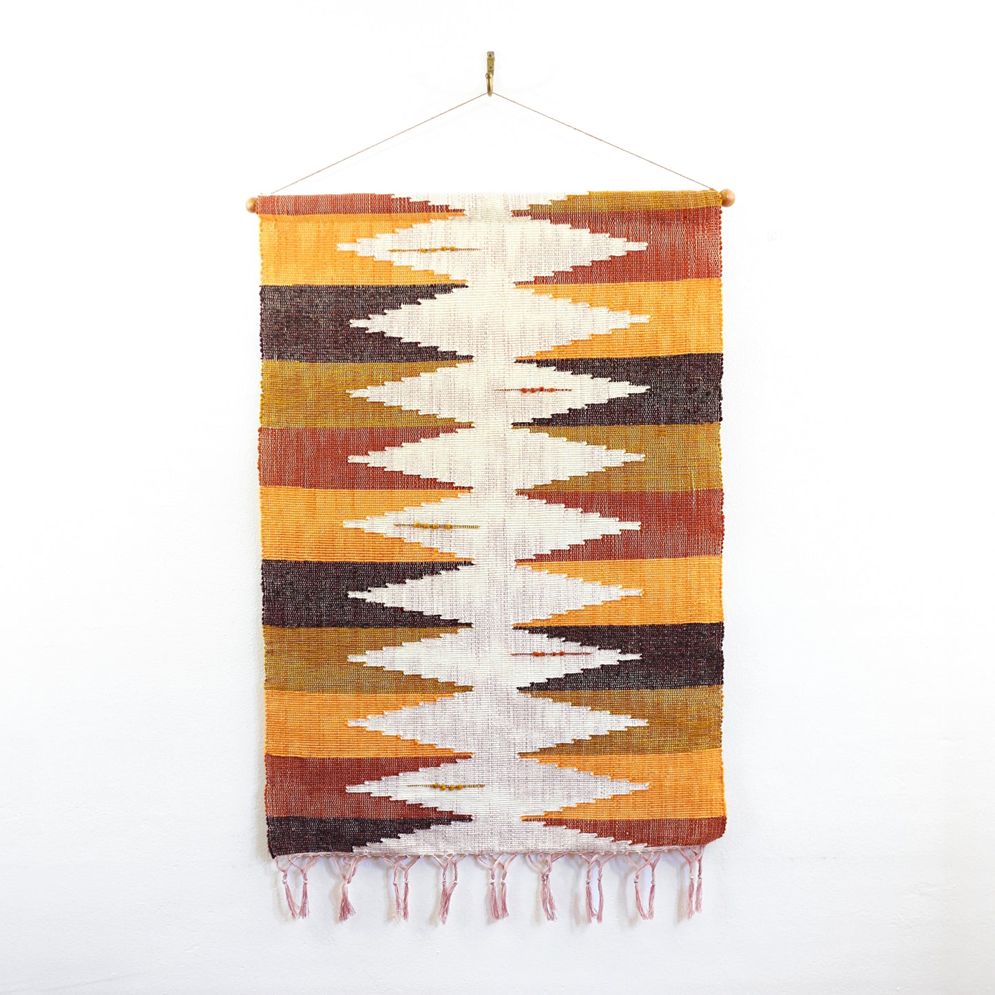 SOLD - Large Vintage Handwoven Wall Hanging