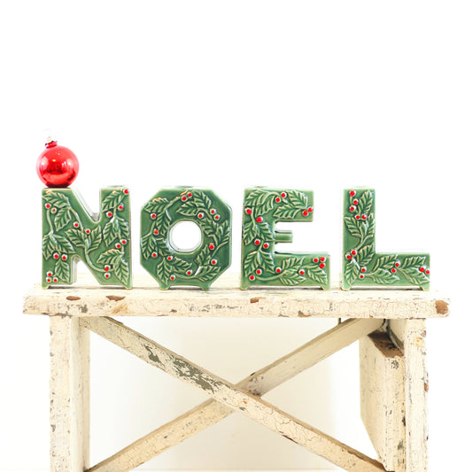 SOLD - Vintage 1950s Lipper & Mann Noel Christmas Candle Holders