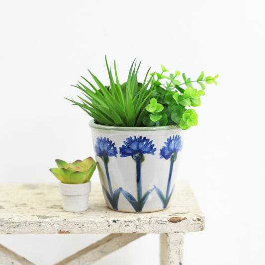 SOLD - Vintage Louisville Stoneware Cornflower Planter