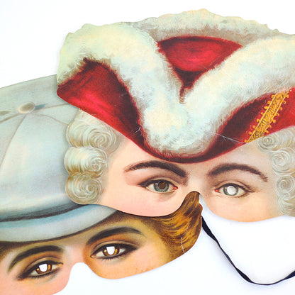 SOLD - Vintage Madame Tussaud's Victorian Replica Face Masks *FREE US Shipping*