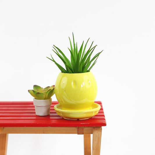 SOLD - Vintage McCoy Pottery Smiley Face Planter