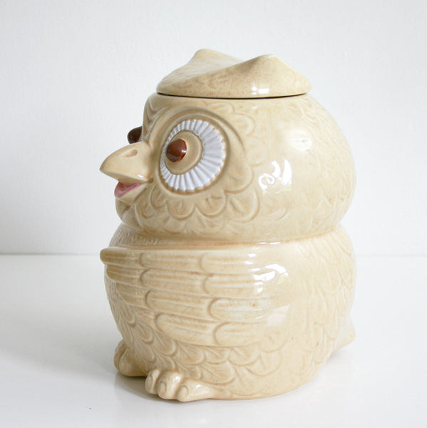 SOLD Vintage McCoy Woodsy Owl Cookie Jar / Mid Century McCoy Owl Can