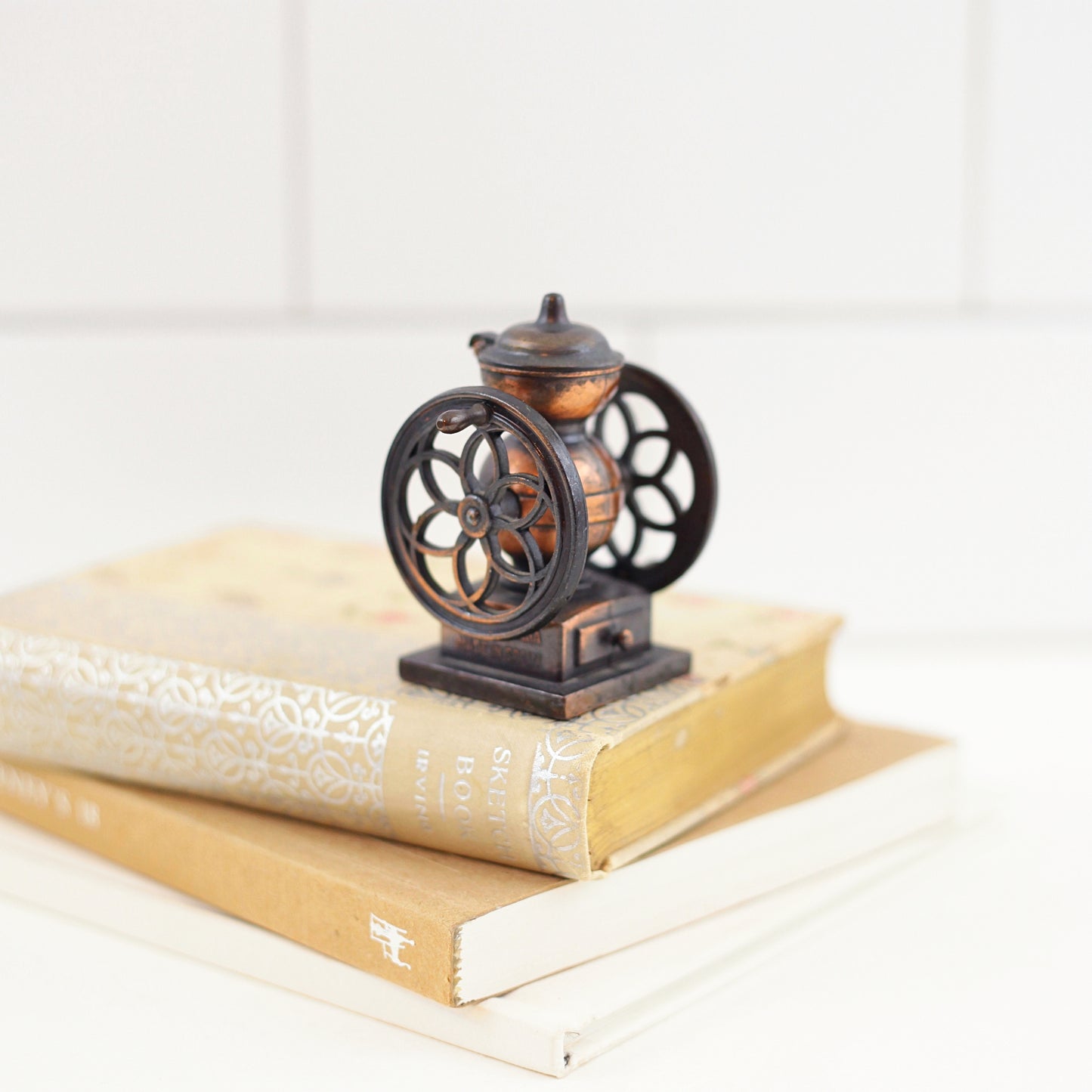 SOLD - Vintage Miniature Coffee Grinder Pencil Sharpener
