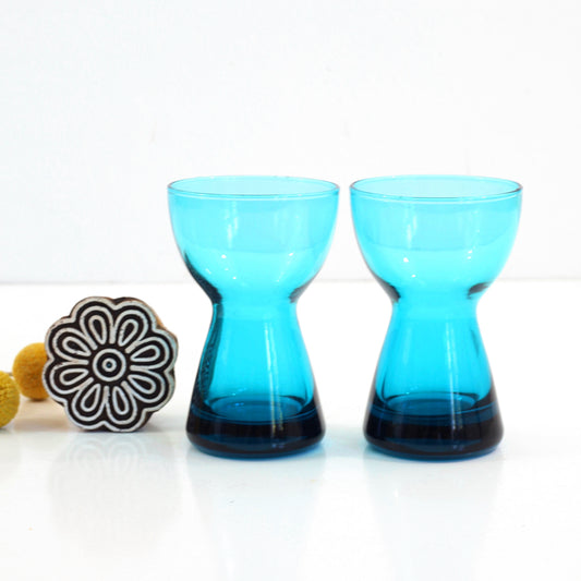 SOLD - Mid Century Modern Morgantown Glass Candlesticks