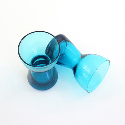 SOLD - Mid Century Modern Morgantown Glass Candlesticks