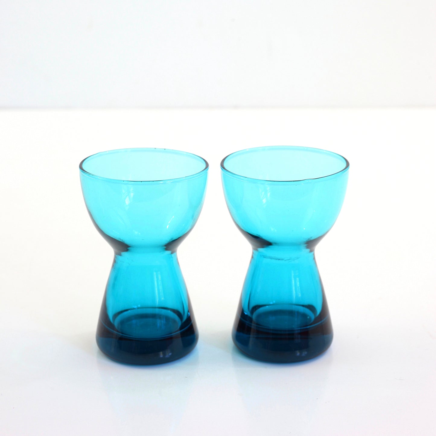 SOLD - Mid Century Modern Morgantown Glass Candlesticks