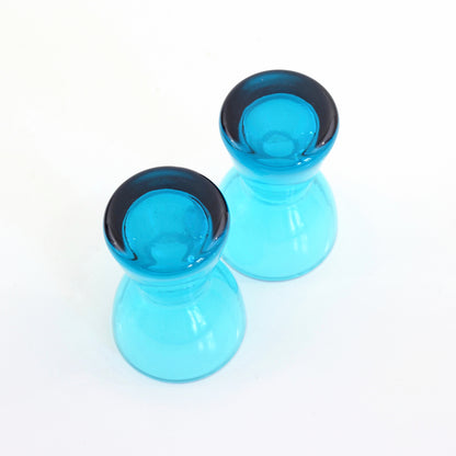 SOLD - Mid Century Modern Morgantown Glass Candlesticks