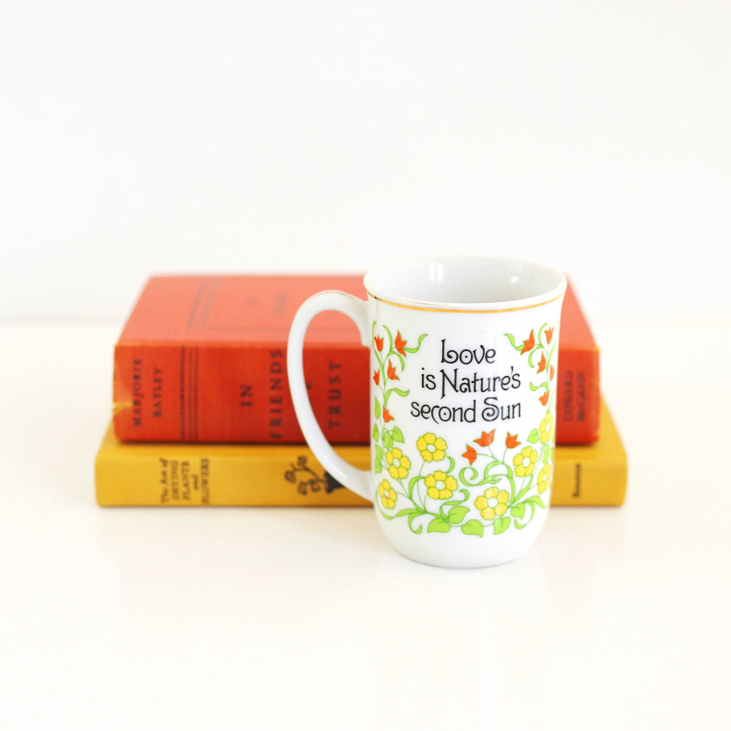 SOLD - Vintage Coffee Mug - Love Is Nature's Second Sun