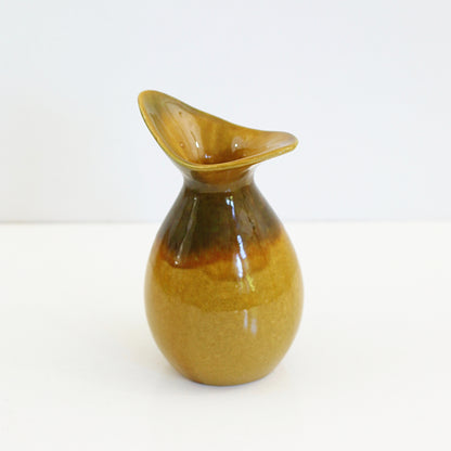 SOLD - Mid Century Mustard Biomorphic Art Pottery Vase