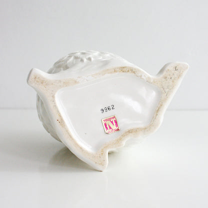 SOLD - Mid Century Napcoware White Owl Planter