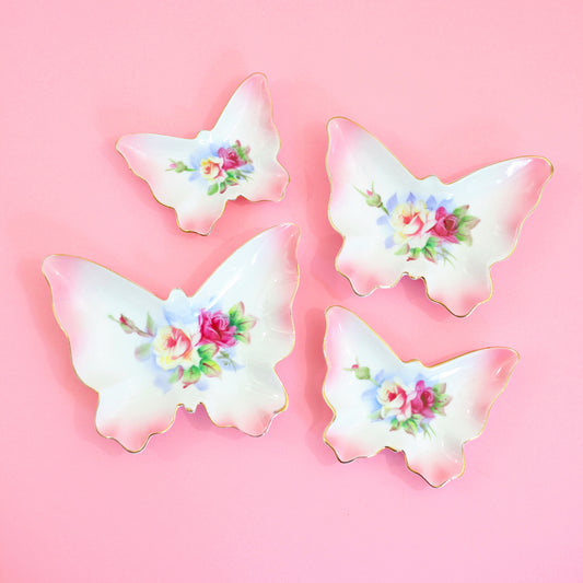 SOLD - Vintage Nesting Butterfly Dishes
