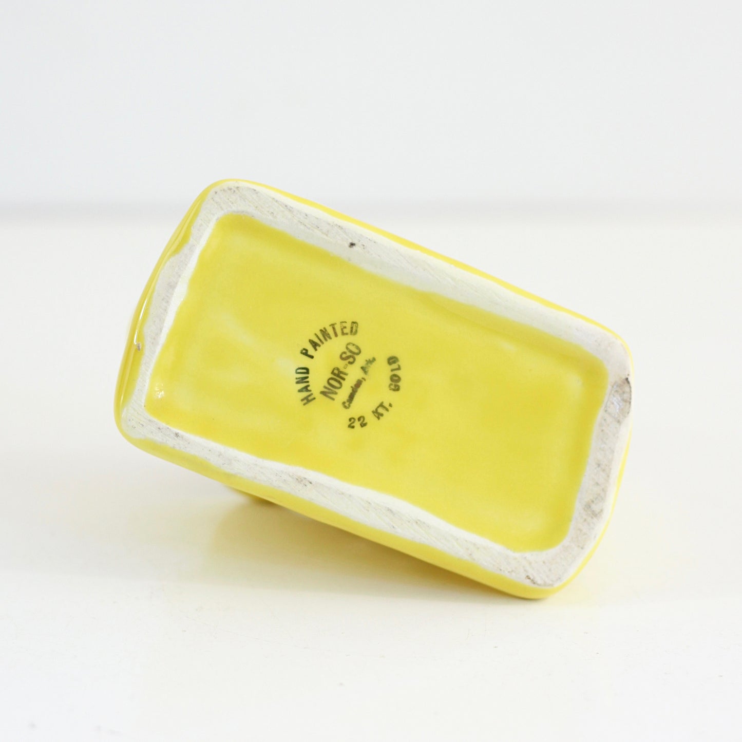 SOLD - Vintage Yellow Ceramic Nor-So Deer Planter