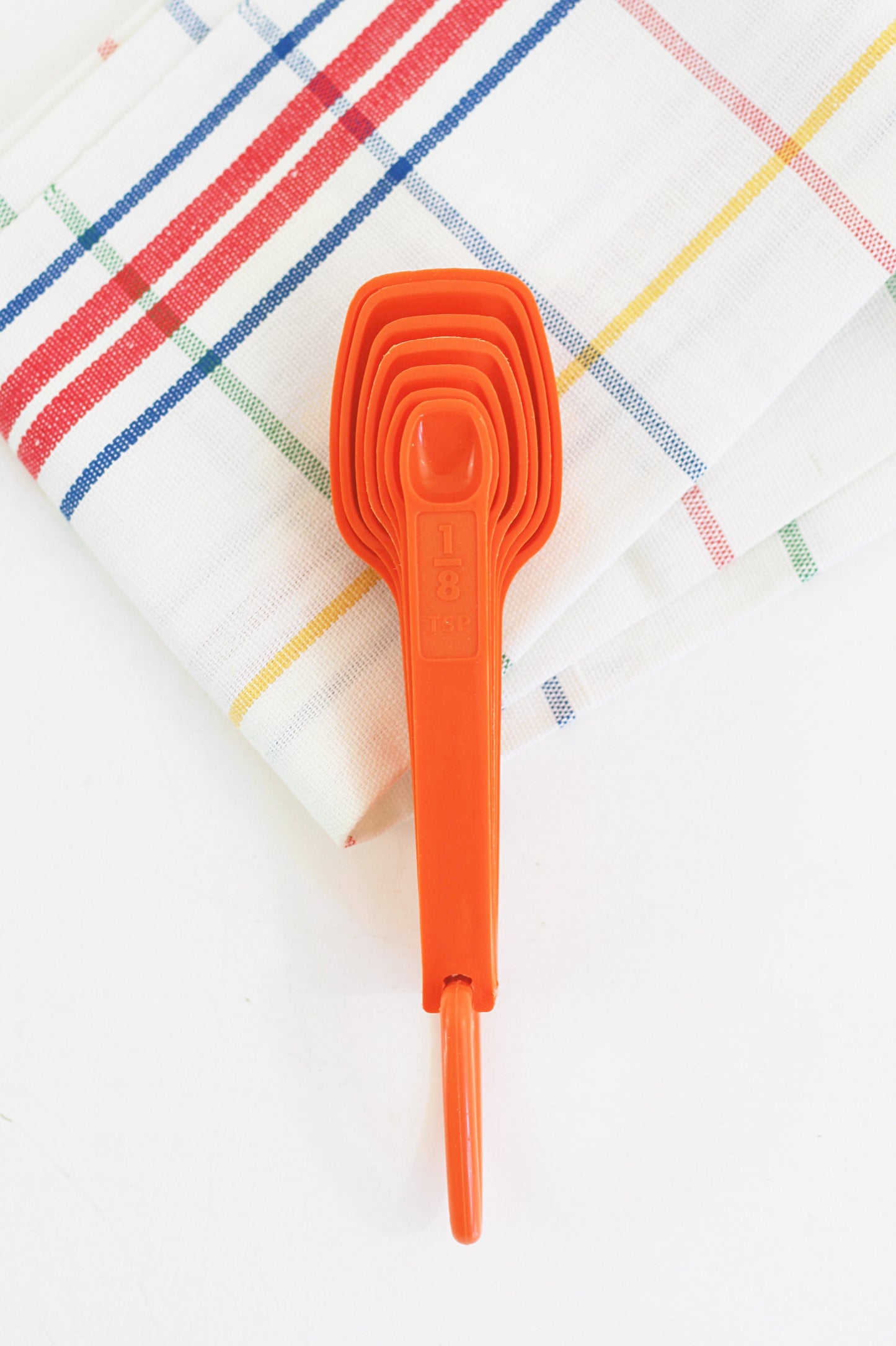 SOLD - Vintage Orange Tupperware Measuring Spoons