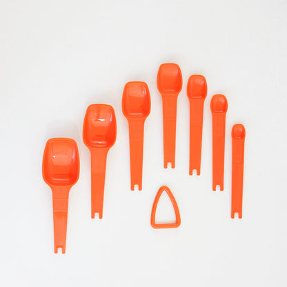 SOLD - Vintage Orange Tupperware Measuring Spoons
