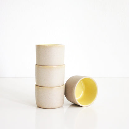 SOLD - Mid Century Modern Pigeon Forge Pottery Custard Cups / Vintage Art Pottery Teacups