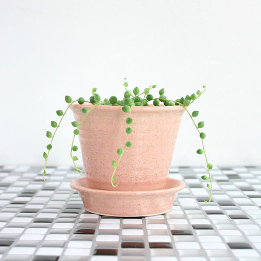 SOLD - Mid Century Pfaltzgraff Pink Ceramic Ringware Planter