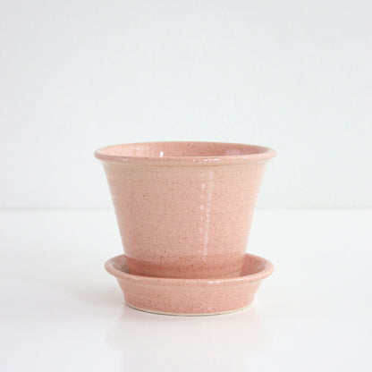 SOLD - Mid Century Pfaltzgraff Pink Ceramic Ringware Planter