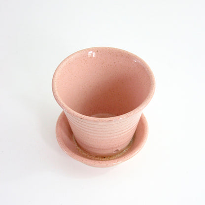 SOLD - Mid Century Pfaltzgraff Pink Ceramic Ringware Planter