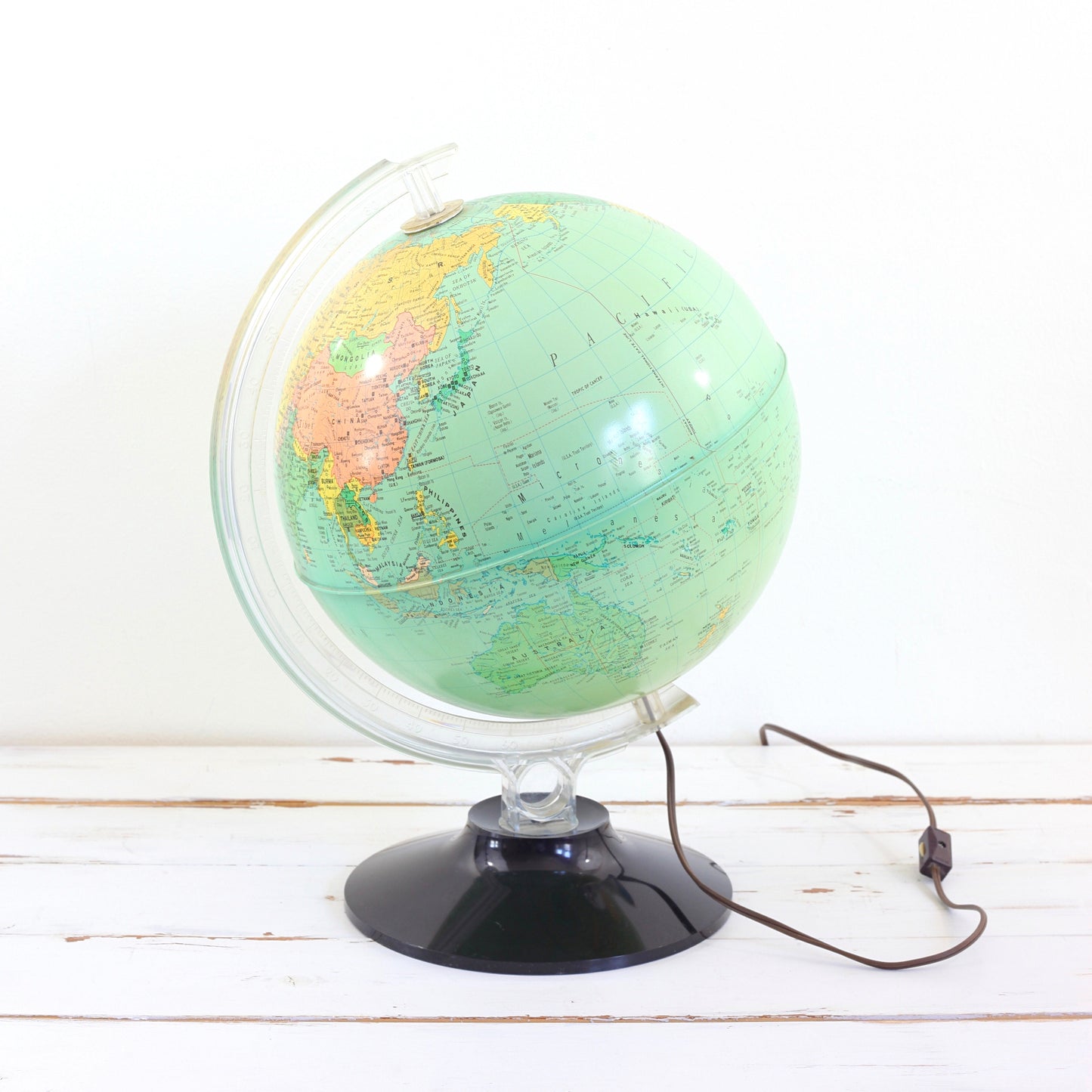 SOLD - Mid Century Light-Up Globe