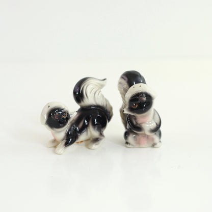 SOLD - Vintage Skunk Salt and Pepper Shakers by Relco
