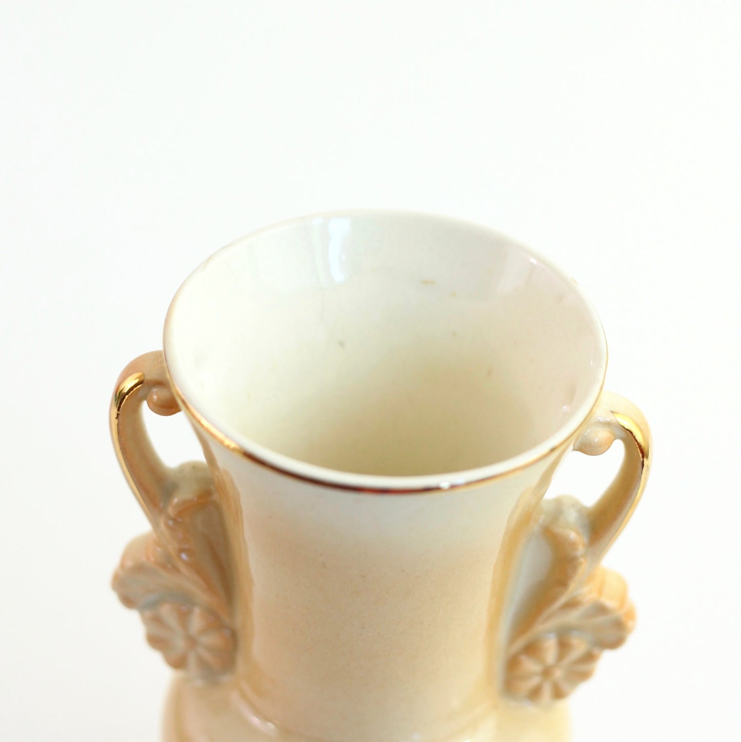 SOLD - Vintage Pastel Yellow Vase by Royal Copley