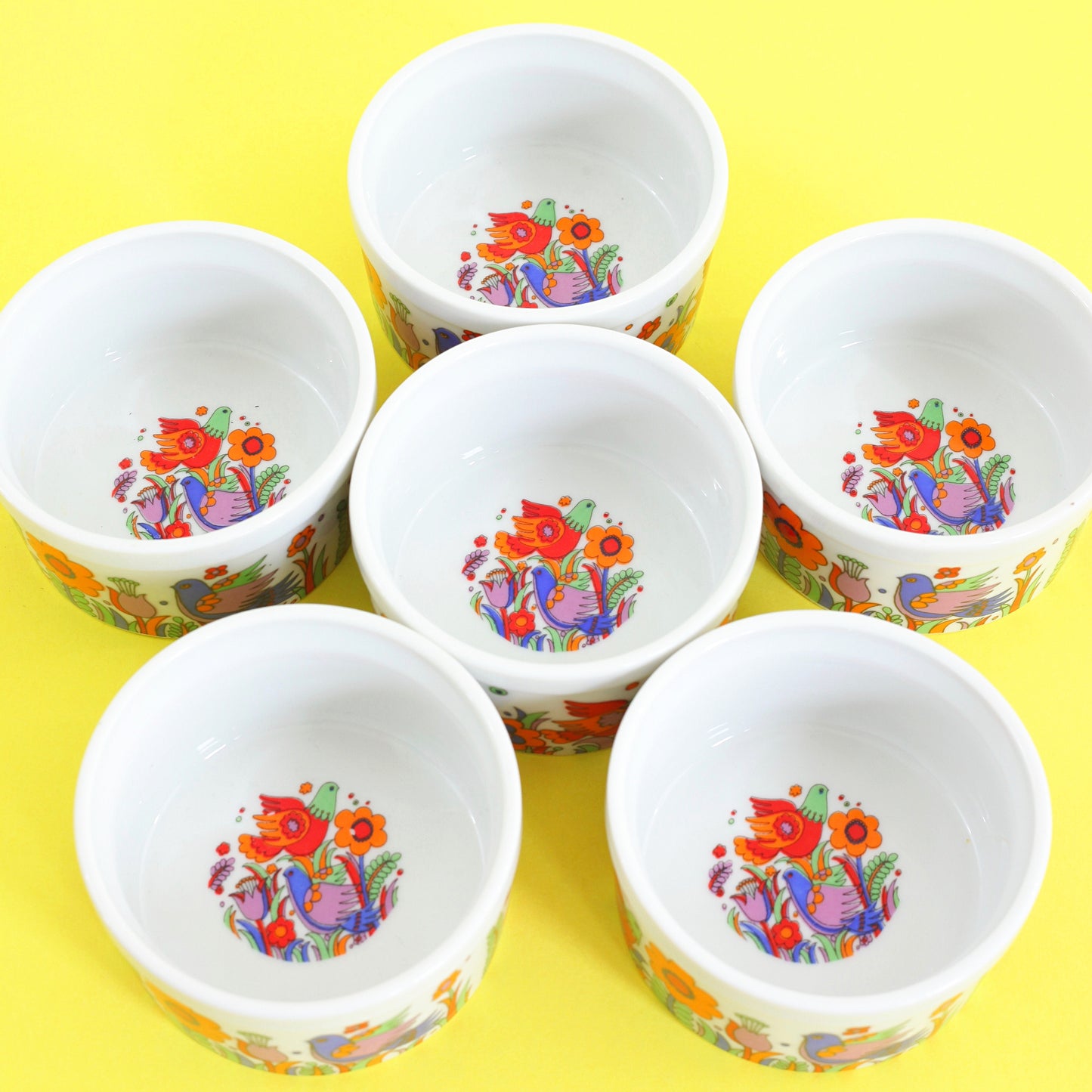 SOLD - Mid Century Mod Royal Crown Porcelain Ramekins