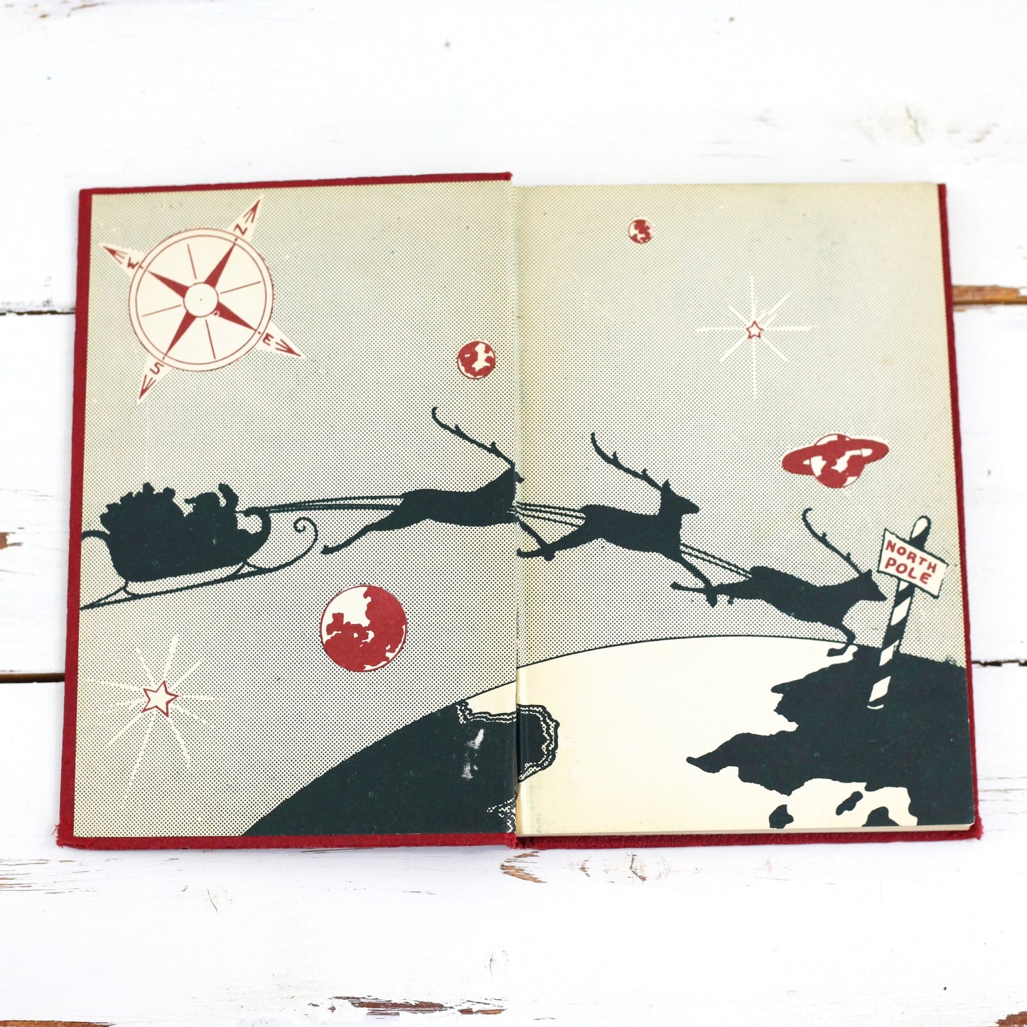 SOLD - Vintage 1942 Christmas Book / Santa Claus in Santa Land by Dr. Harold W. Trott